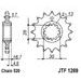 ŘETĚZOVÉ KOLEČKO JT JTF 1269-15 15 ZUBŮ, 520 - ŘETĚZOVÁ KOLEČKA - NA MOTORKU