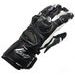 RUKAVICE NA MOTOCYKL MBW GT-TECH BLACK ČERNOBÍLÉ - KOŽENÉ RUKAVICE - NA MOTORKÁŘE