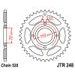 ŘETĚZOVÁ ROZETA JT JTR 248-44 44 ZUBŮ, 520 - OCELOVÉ - NA MOTORKU