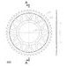 ŘETĚZOVÁ ROZETA SUPERSPROX RFE-1303:48-BLK ČERNÝ 48 ZUBŮ, 520 - OCELOVÉ - NA MOTORKU