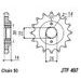 ŘETĚZOVÉ KOLEČKO JT JTF 497-15 15 ZUBŮ, 530 - ŘETĚZOVÁ KOLEČKA - NA MOTORKU