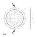 ŘETĚZOVÁ ROZETA SUPERSPROX RFE-239:42-BLK ČERNÝ 42 ZUBŮ, 420 - OCELOVÉ - NA MOTORKU