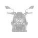 PŘEDNÍ SPOILERY PUIG DOWNFORCE 22446N ČERNÝ - PLEXI ŠTÍTY - NA MOTORKU