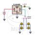 PŘERUŠOVAČ BLINKRŮ JMP ELEKTRONICKÝ 12V 4PÓLOVÝ - BLINKRY - NA MOTORKU