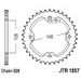 ŘETĚZOVÁ ROZETA JT JTR 1857-40 40 ZUBŮ, 520 - OCELOVÉ - NA MOTORKU