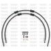 RACE HADICE PŘEDNÍ BRZDY SADA VENHILL POWERHOSEPLUS YAM-6035FB-BK (2 HADICE V SADĚ) ČERNÉ HADICE, ČERNÉ KONCOVKY - LANKA A HADICE - NA MOTORKU
