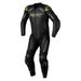 RST 102987 S1 CE MENS LEATHER SUIT - ČERNÁÚŠEDÁ/REF.ŽLUTÁ - JEDNODÍLNÉ KOMBINÉZY - NA MOTORKÁŘE