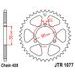 ŘETĚZOVÁ ROZETA JT JTR 1077-47 47 ZUBŮ, 420 - OCELOVÉ - NA MOTORKU