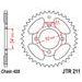 ŘETĚZOVÁ ROZETA JT JTR 211-39 39 ZUBŮ, 420 - OCELOVÉ - NA MOTORKU