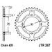 ŘETĚZOVÁ ROZETA JT JTR 267-39 39 ZUBŮ, 428 - OCELOVÉ - NA MOTORKU