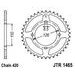 ŘETĚZOVÁ ROZETA JT JTR 1465-46 46 ZUBŮ, 420 - OCELOVÉ - NA MOTORKU