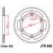 ŘETĚZOVÁ ROZETA JT JTR 896-50 50 ZUBŮ, 520 - OCELOVÉ - NA MOTORKU