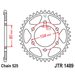 ŘETĚZOVÁ ROZETA JT JTR 1489-43ZBK 43 ZUBŮ, 525 ČERNÝ ZINEK - OCELOVÉ - NA MOTORKU