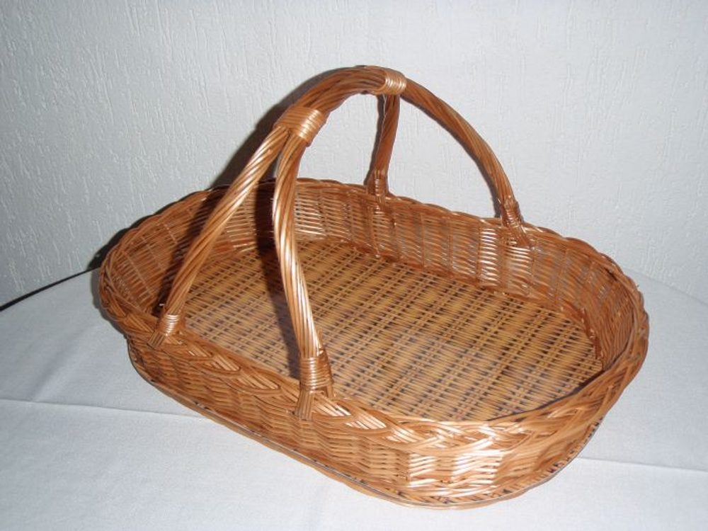 podnos 53x33x10cm s drž., proutěný