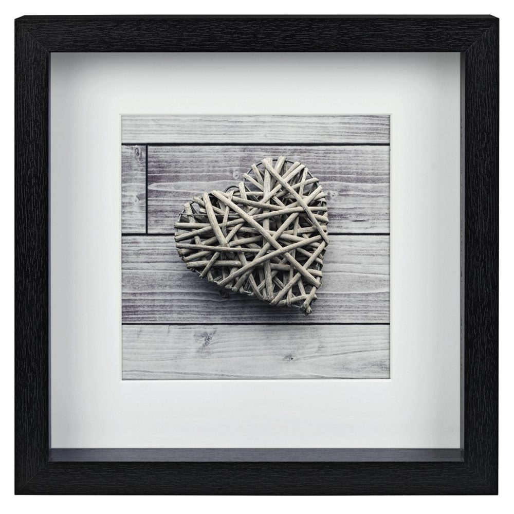 Levně Hama portrétový rámeček dřevěný SCALA, 23x23 cm, černý