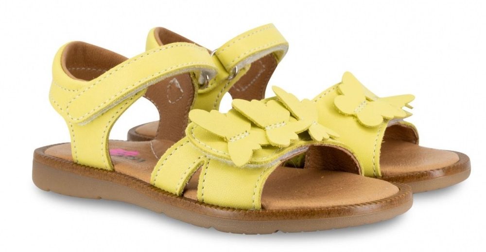 Dívčí kožené sandály Ciciban - Elba LIME - 32