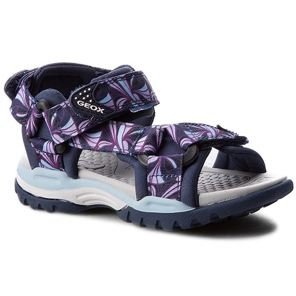 Levně GEOX sandály J BOREALIS WATER FRENDLY WOMAN NAVY modrá-fialová