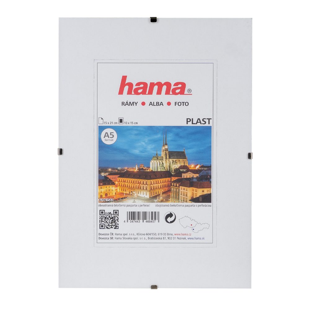 Levně Hama clip-Fix, průhledný plast, 15x21 cm
