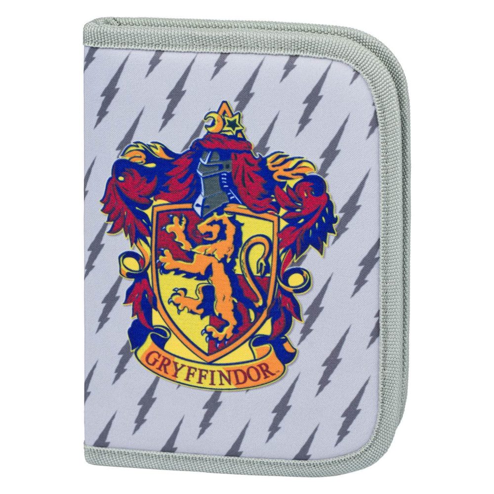 Levně BAAGL Školní penál klasik dvě chlopně Harry Potter Nebelvír Baagl