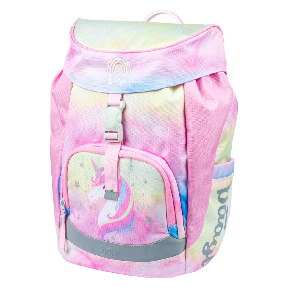 Levně BAAGL Školní batoh Airy Rainbow Unicorn