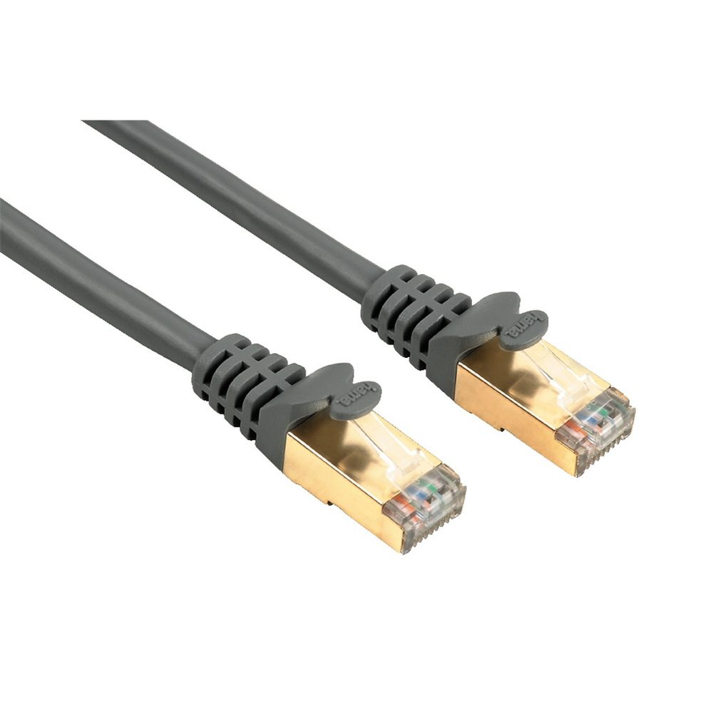 Levně Hama síťový patch kabel CAT 5e, 2xRJ45, stíněný, 1,5 m