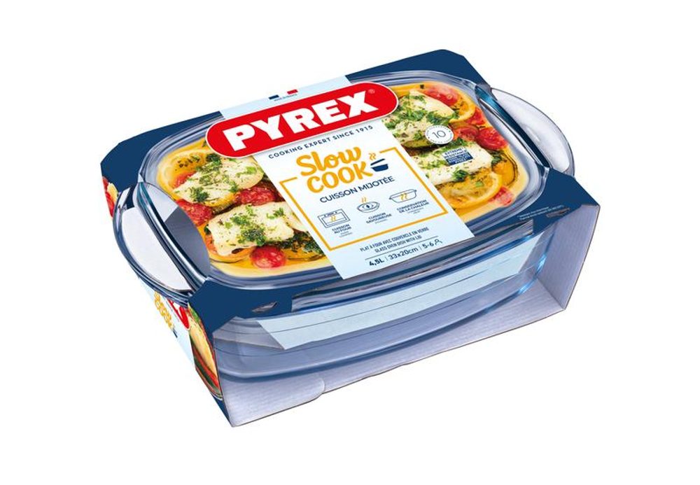 Pyrex PEKÁČ SKLENĚNÝ S VÍKEM PYREX 4,5 L_hamashop