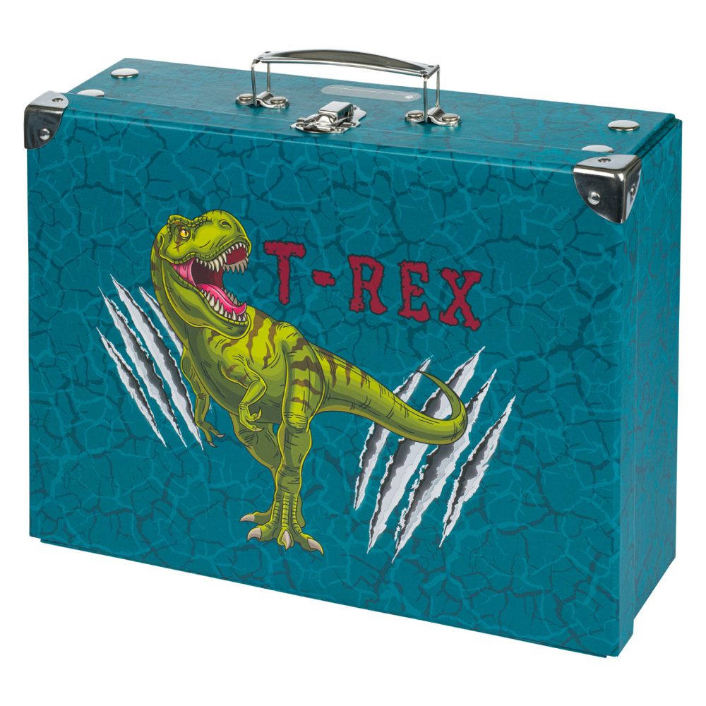 Levně BAAGL Skládací školní kufřík T-REX s kováním