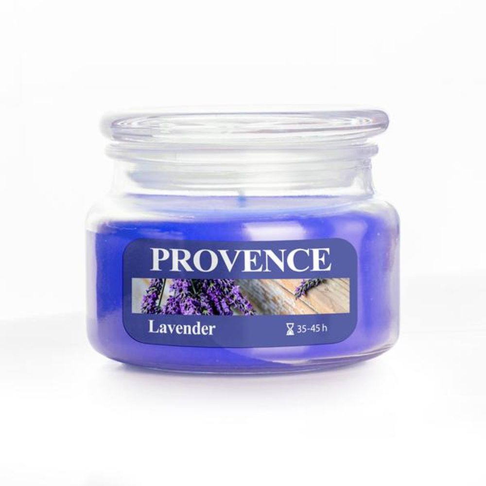 Provence SVÍČKA VE SKLE S VÍČKEM 200G LEVANDULE_hamashop