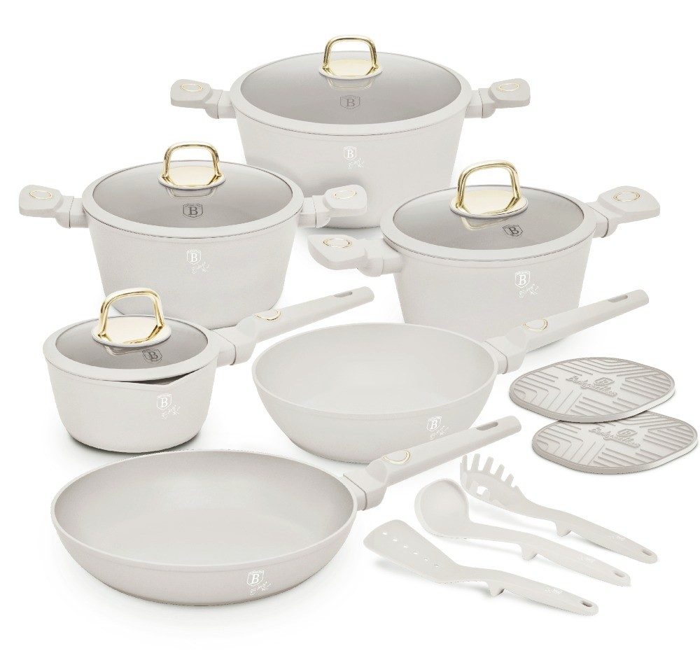 BERLINGERHAUS Sada nádobí s titanovým povrchem 15 ks Sahara Collection BH-8081
