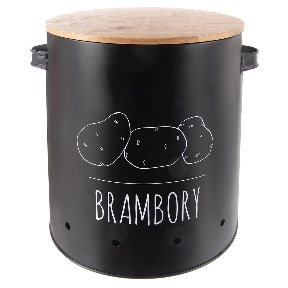 Levně Dóza pr. 22,5 cm Brambory BLACK