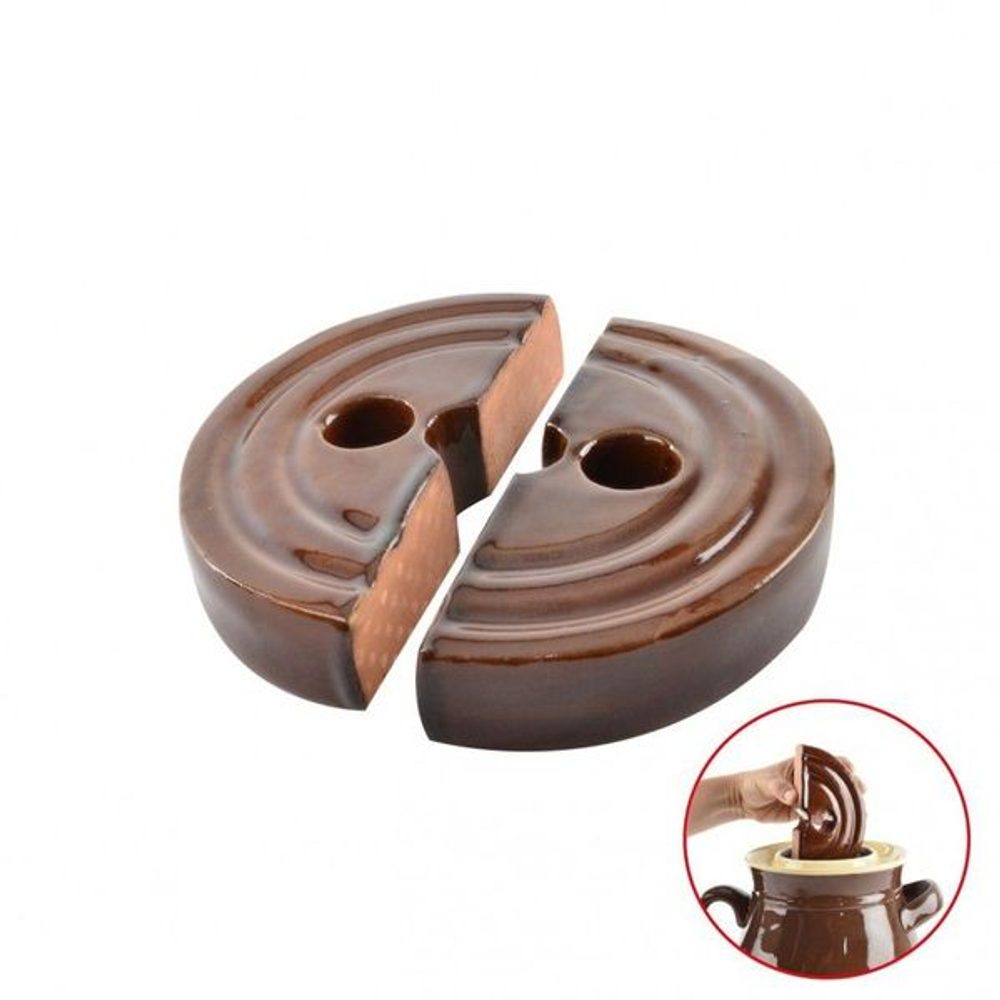 těžítko 5l zeláku, glaz.keramika d15