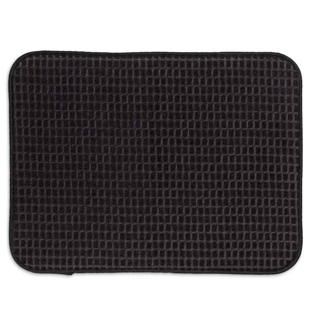 KELA Odkapávací podložka Rapida 100% polyester černá 50,0x38,0cm KL-11727