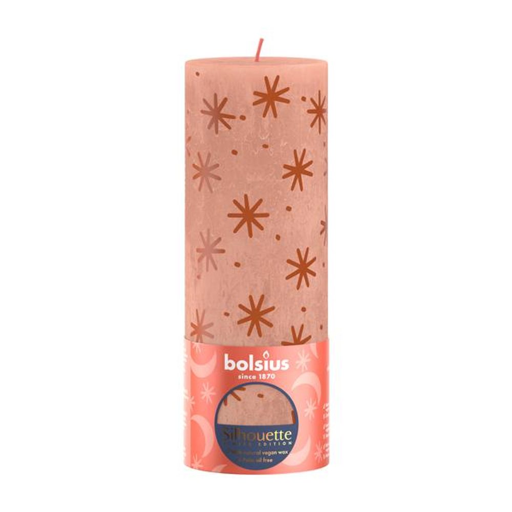 Bolsius SVÍČKA RUSTIK 190/68 KRÉMOVÝ KARAMEL_hamashop