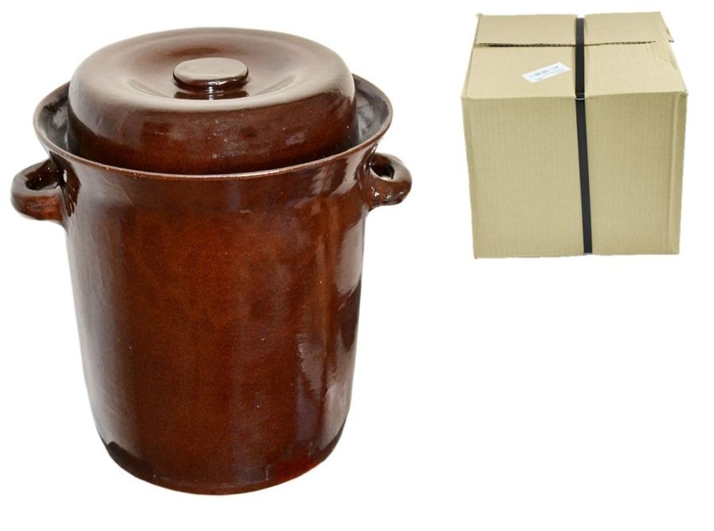 zelák 10l+víko (22/24cm), KART.OBAL, keramika