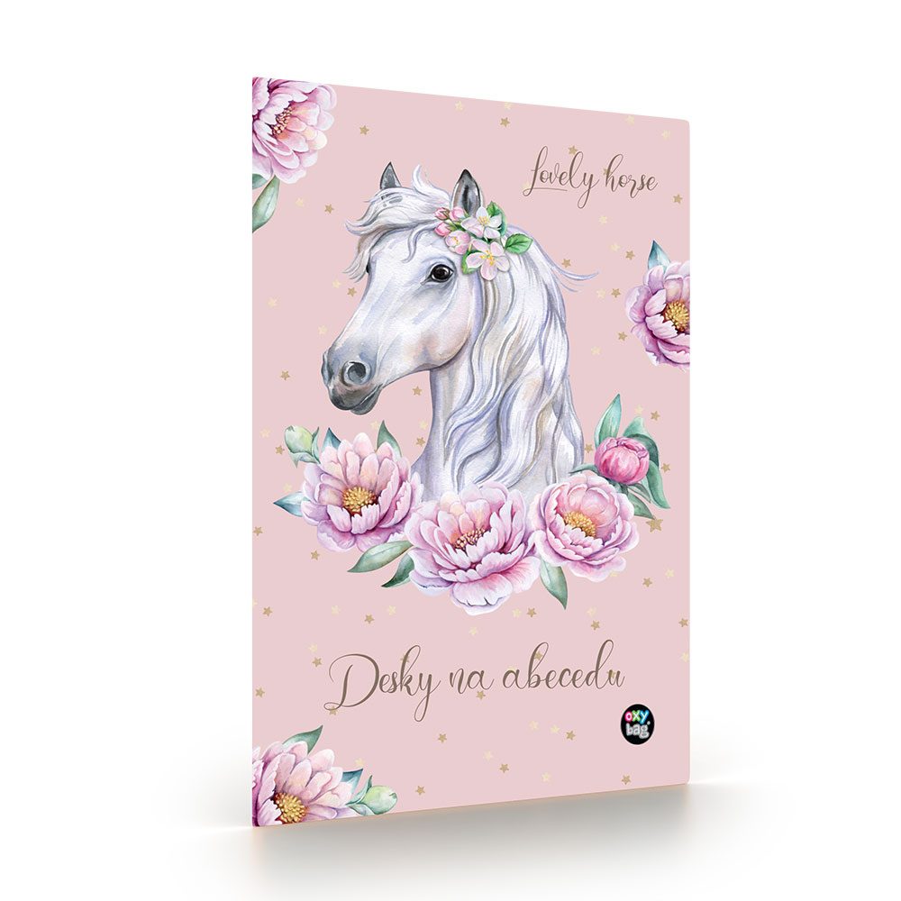 Levně Desky na ABC kůň romantic