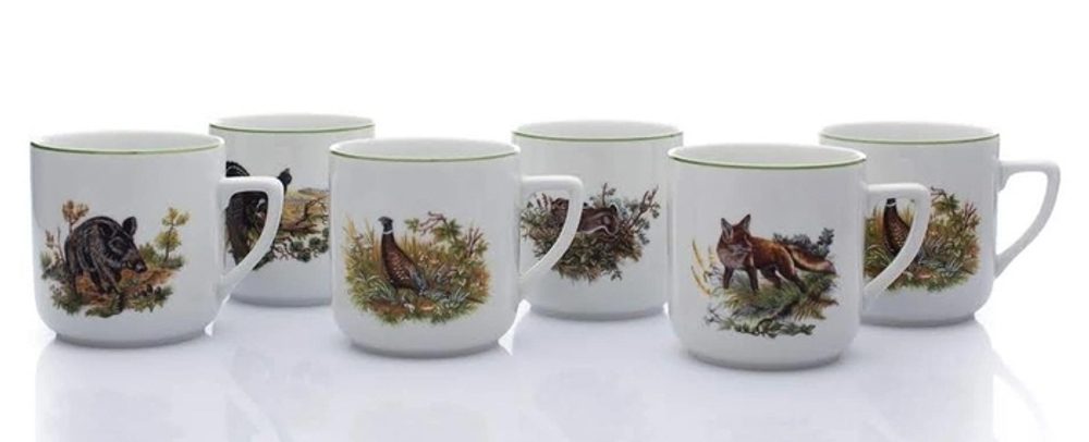 hrnek 400ml PĚTKA-LES.ZVĚŘ A13520, čes.porcelán