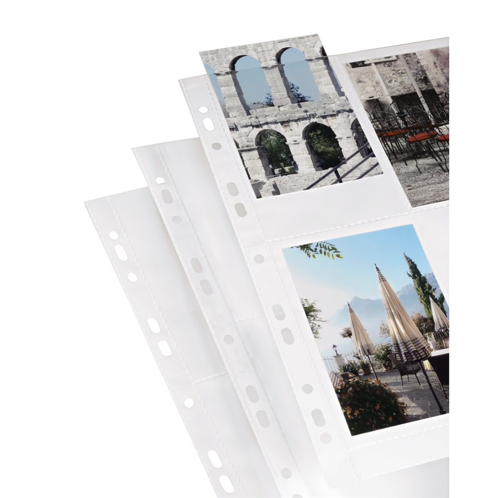 Levně Hama photo sleeves for ring-binder albums A4, White, 10x15 cm