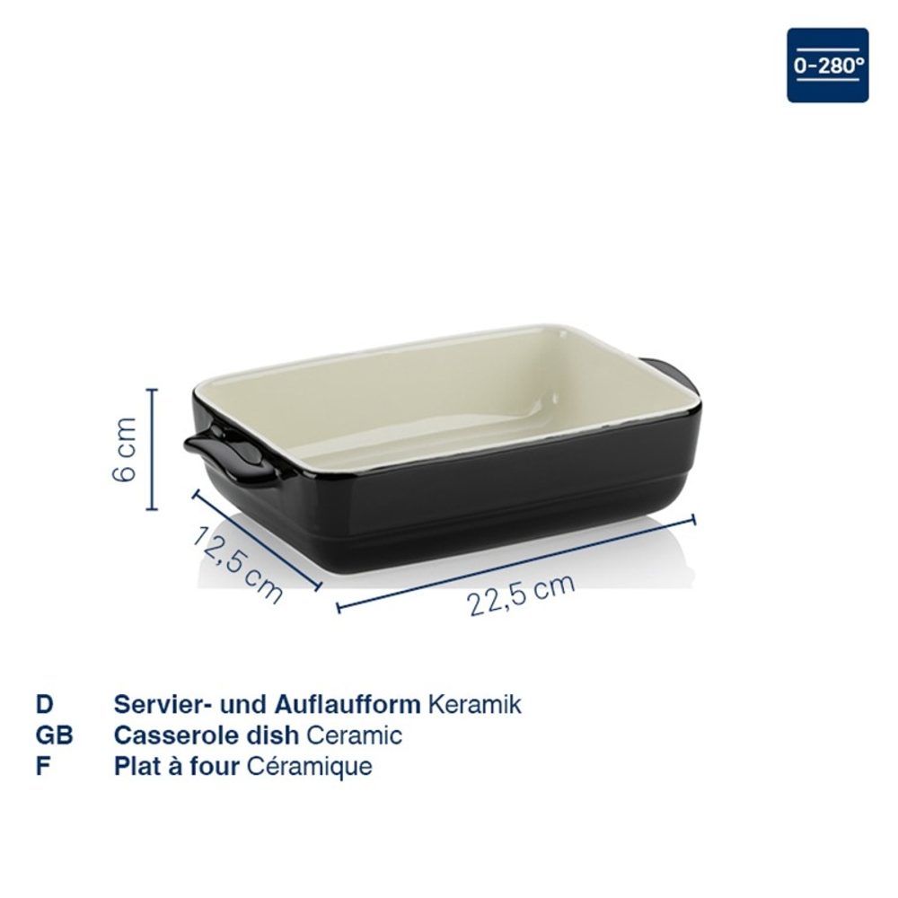 KELA Zapékací mísa keramická MALIN 32 x 19 cm šedá KL-15292