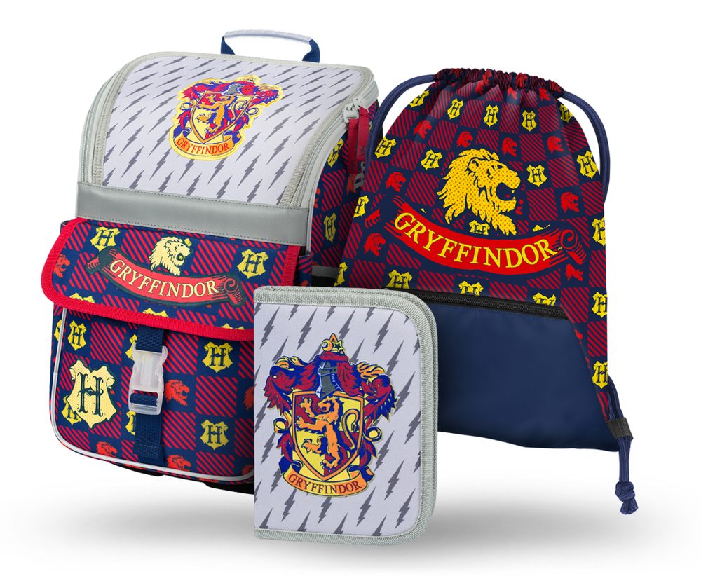 Levně BAAGL 3 SET Zippy Harry Potter Nebelvír: aktovka, penál, sáček Baagl