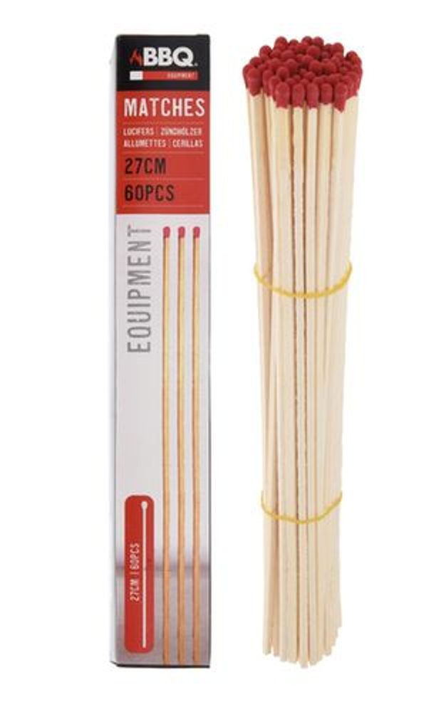 zápalky-sirky 27cm, gril,krb, krab.60ks