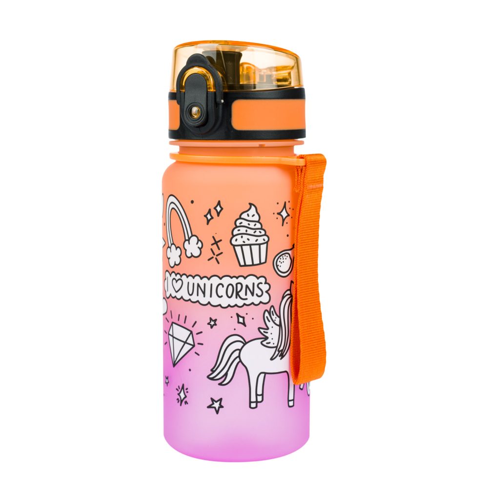 Levně BAAGL Tritanová láhev na pití Gradient Jednorožec 350 ml