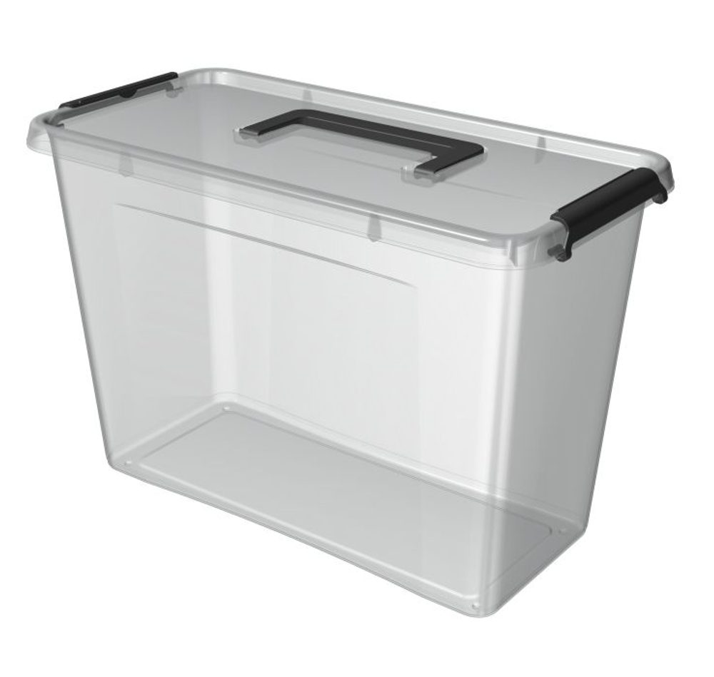 box 13,0l SIMPLE-1433,39x20x26cm,rukojeť,transp.plast