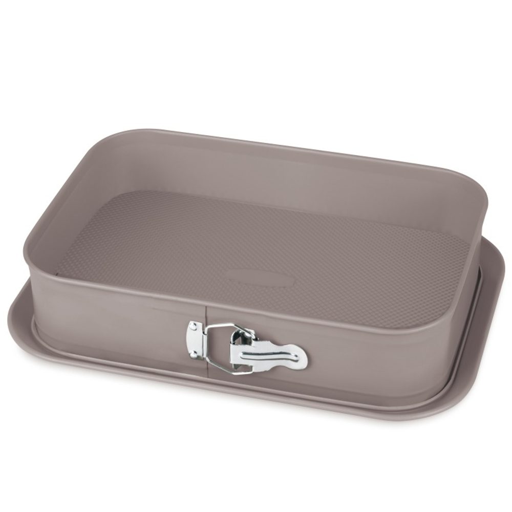 BERLINGERHAUS Forma na dort hranatá s titanovým povrchem 39x27 cm Taupe Collection BH-7943