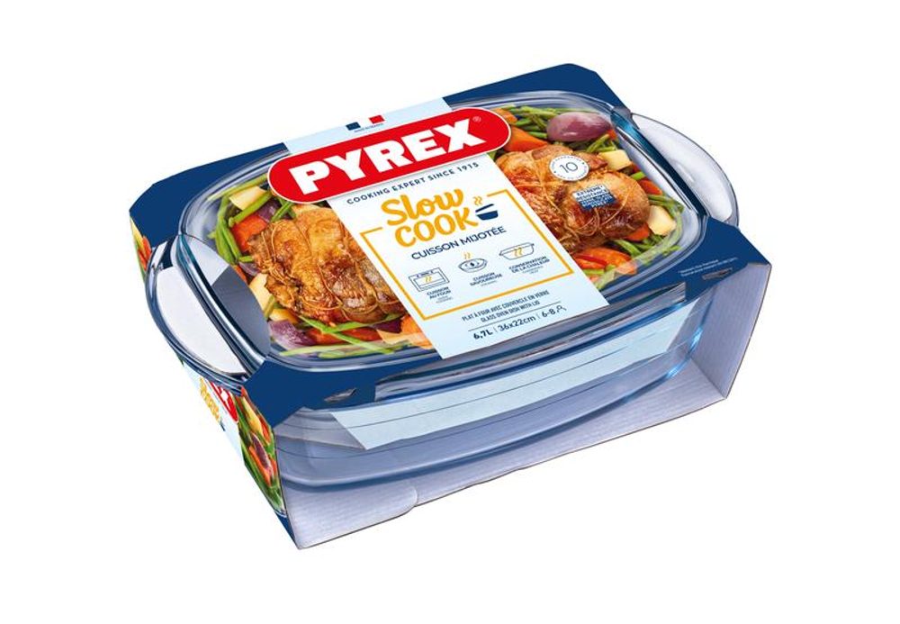 Pyrex PEKÁČ SKLENĚNÝ S VÍKEM PYREX 6,7 L_hamashop