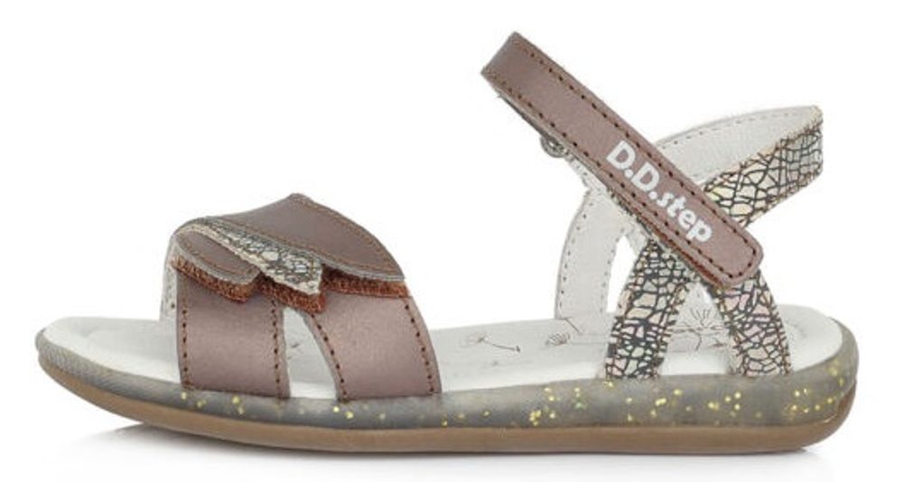 Dívčí elegantní sandály DDstep - Bronze - 36