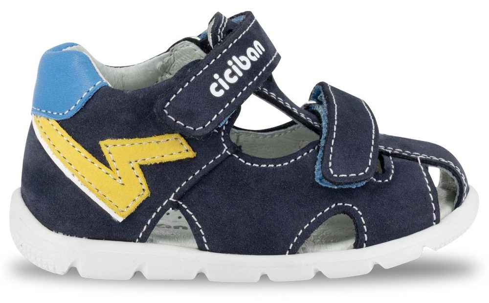 Levně Chlapecké kožené sandály Ciciban - Smart NAVY