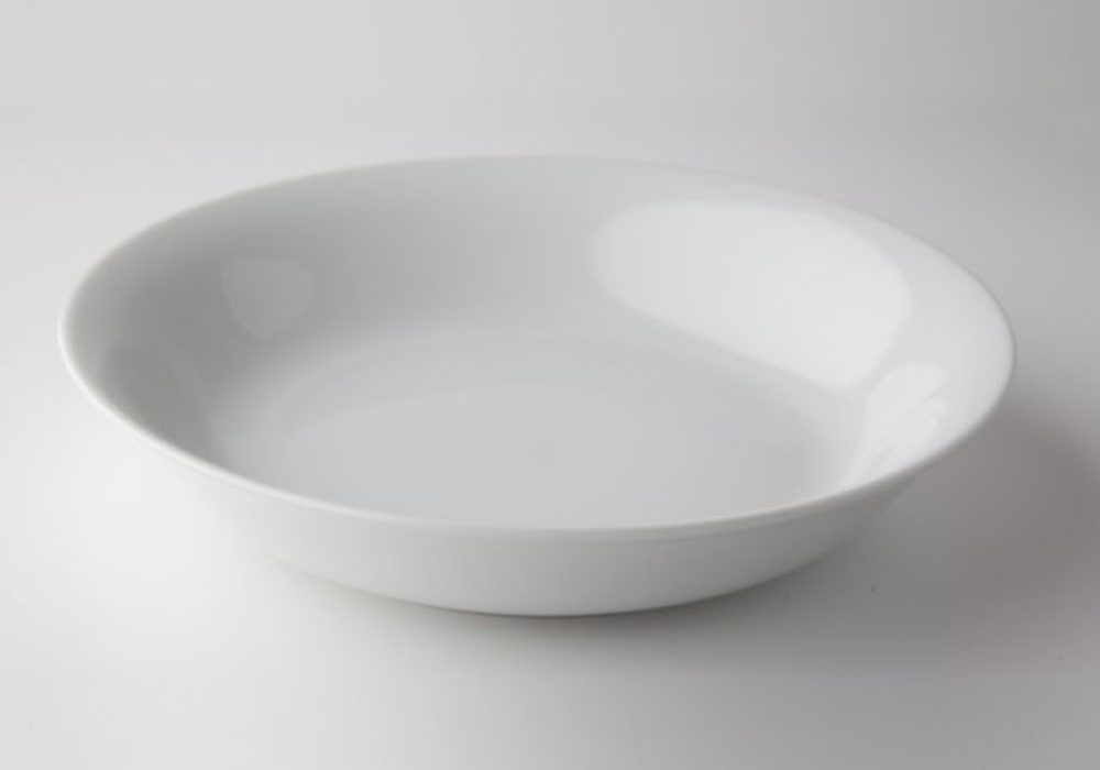 talíř d19cm hluboký, KUBA dětský, bílý porcelán