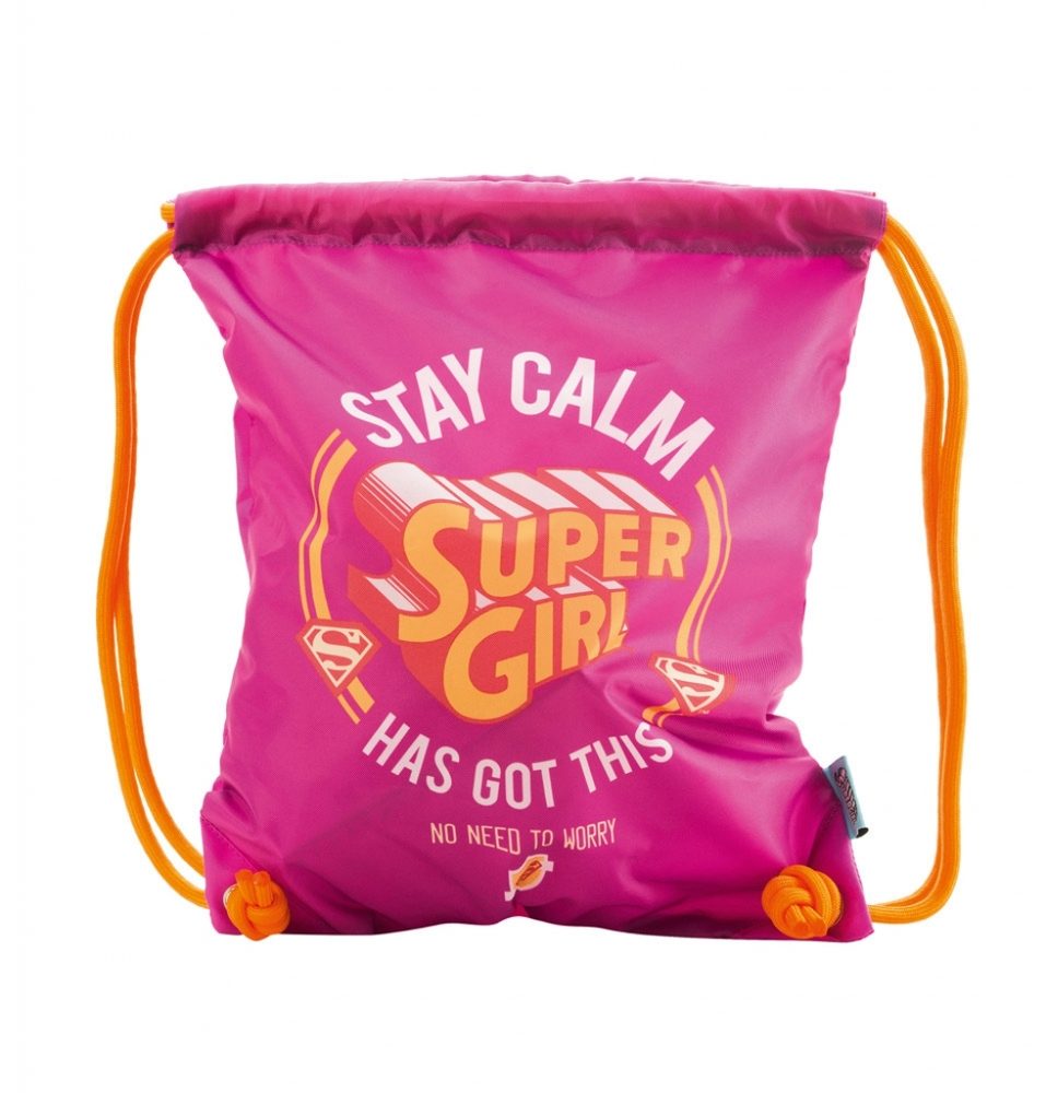 Levně Sáček na obuv Supergirl – STAY CALM Baagl
