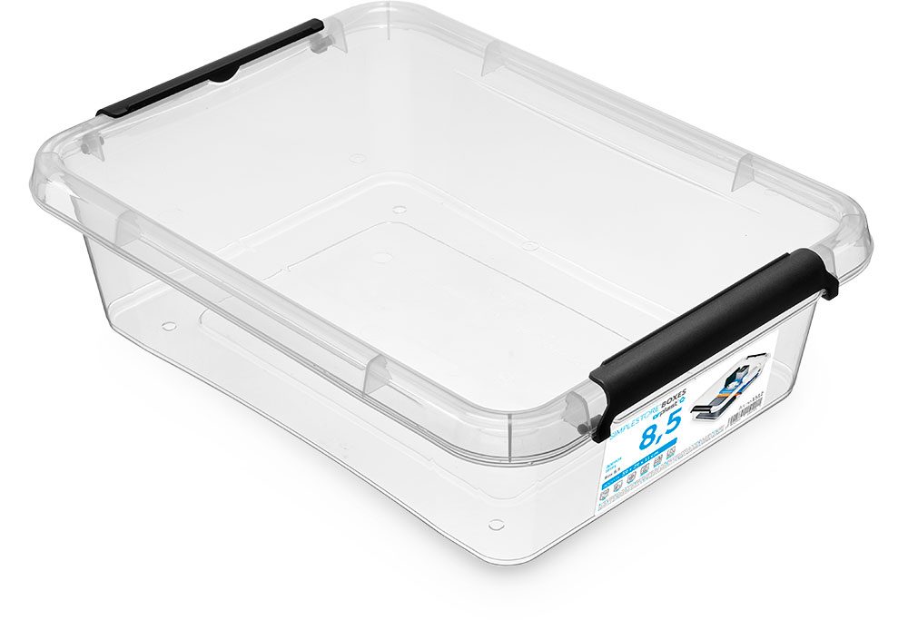 box 8,50l SIMPLE-1512, 39x29x11, transp.plast