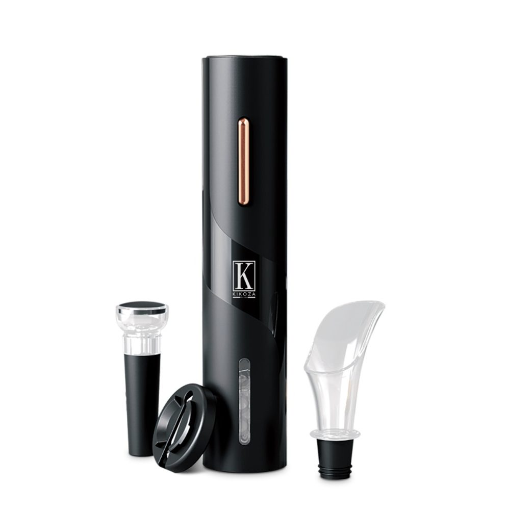 BERLINGERHAUS Vývrtka elektrická na víno s příslušenstvím Black Rose Collection KI-1010